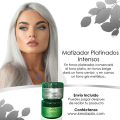 Matizador Platinados Intensos + Keratina en Crema (240g cada uno)